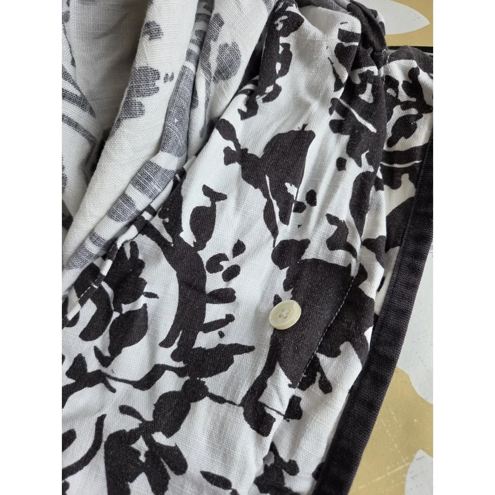 Ralph Lauren Annelise Paisley King Duvet Cover *tear Bottom Corner miss 2 Button